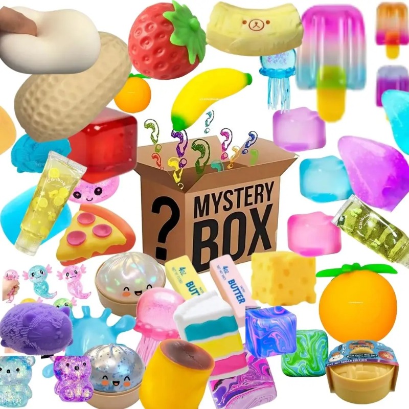 Mystery Box Blind Bag - Бокс-сюрприз из 100+ предметов, ассорти из