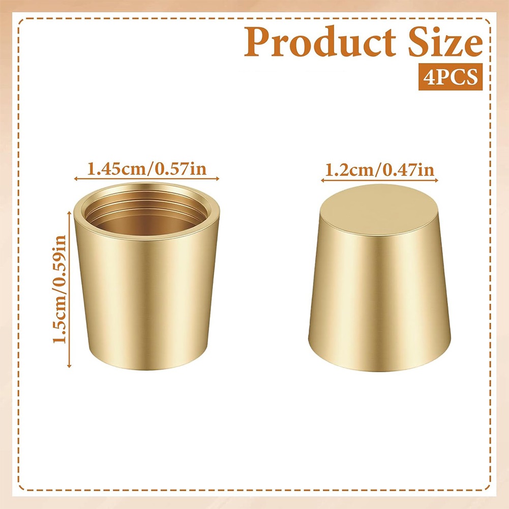 Display Risers Set - 4 шт. латунных ножек для разделочных