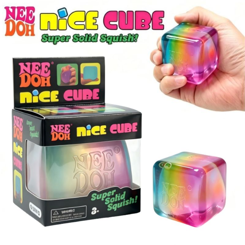 Fidget Cube Original - Игрушка-антистресс Schylling NeeDoh Rainbow Cube Squishy