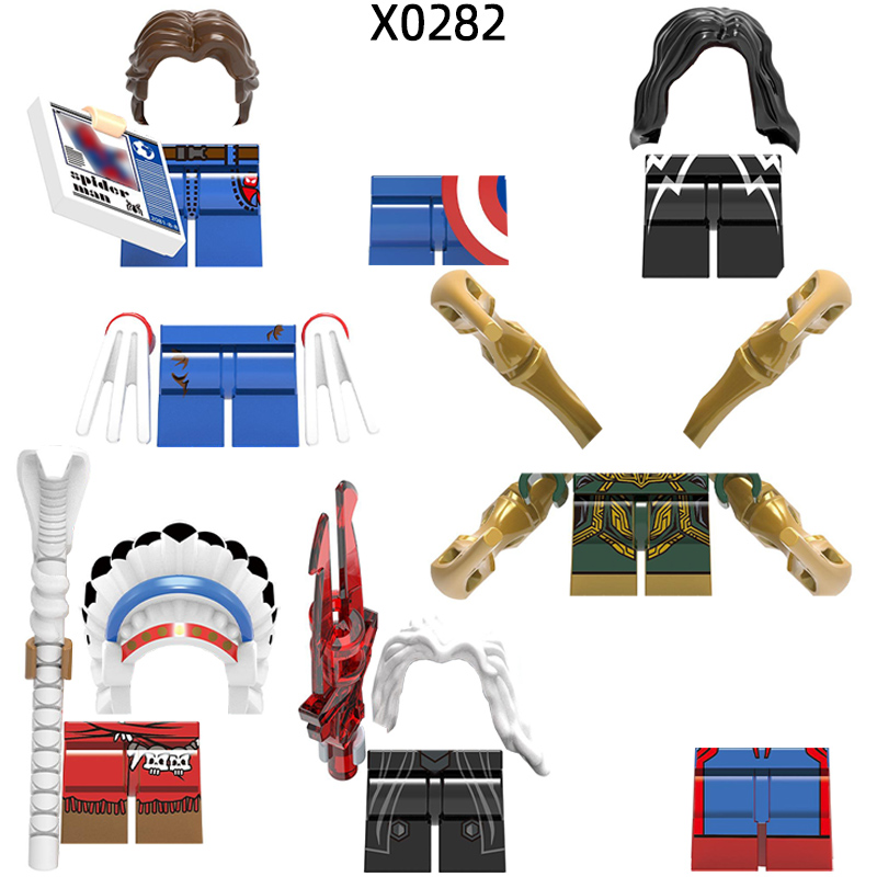 Lego Set Creator - Экшн-фигурки, щит, палочка, оружие, ноги, модель