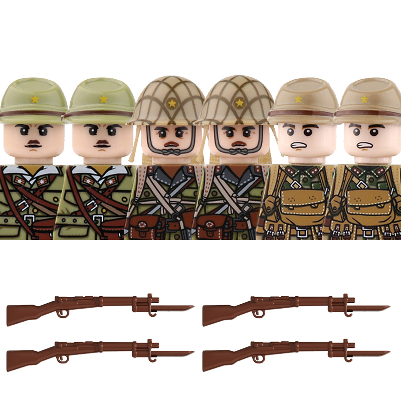 Lego Minifigure Holder - Фигурки японских солдат пехоты времен Второй