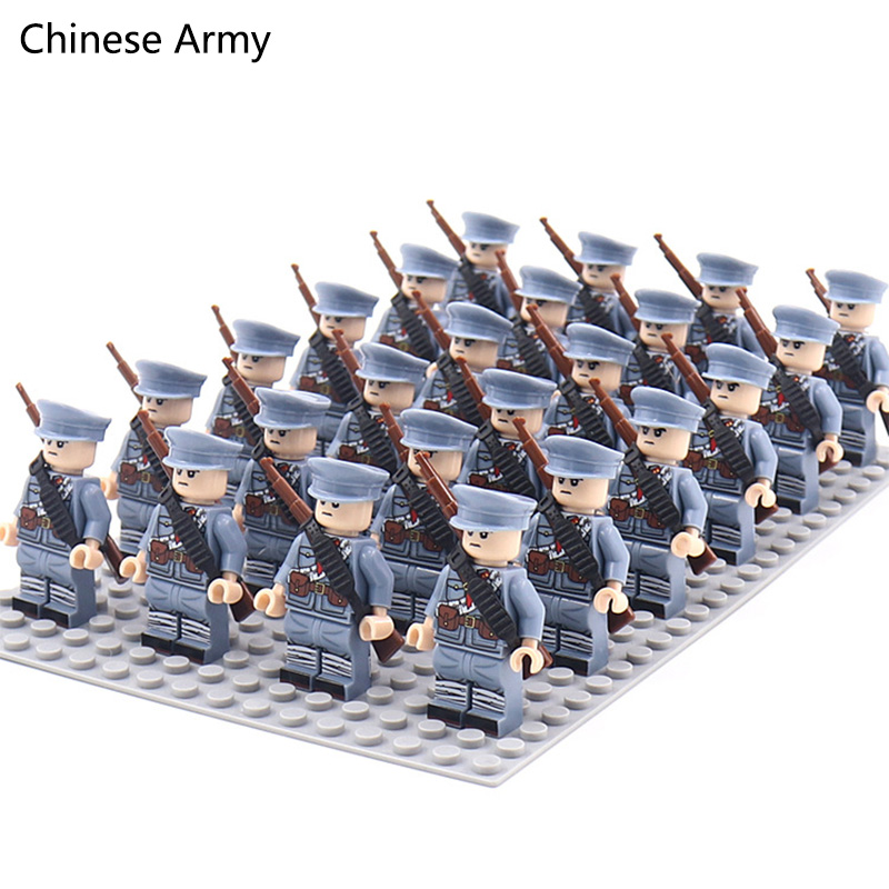 WW2 24 шт./лот, военные солдат – обзор и цена Lego Set Creator