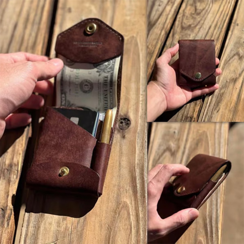 Тонкая кожаная визитница 2026  – обзор и цена Card Top Loader